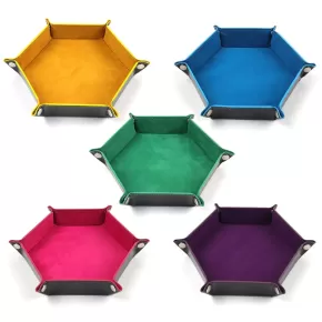 17.5*17.5cm Hexagon hard  dice tray