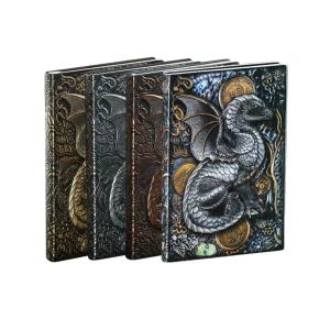 Fly dragon embossed journals