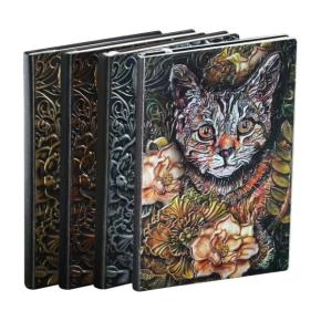 Meow embossed notebook