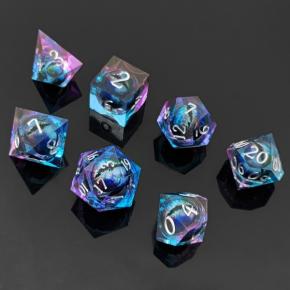 Double Color Dragon Eye Ball Sharp Edge Resin Dice