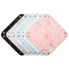 Marble pattern square dice tray