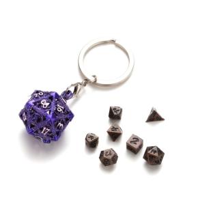 D20 dice keychain